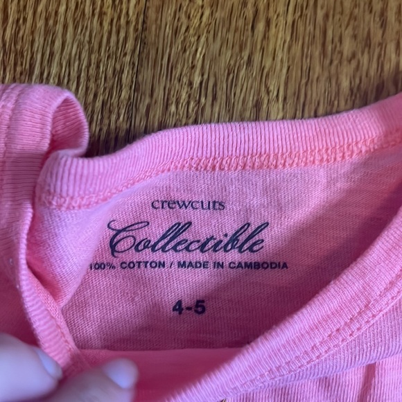 Crewcuts Girl’s Pink Banana Split Long Sleeve Size 4-5 - Picture 3 of 5